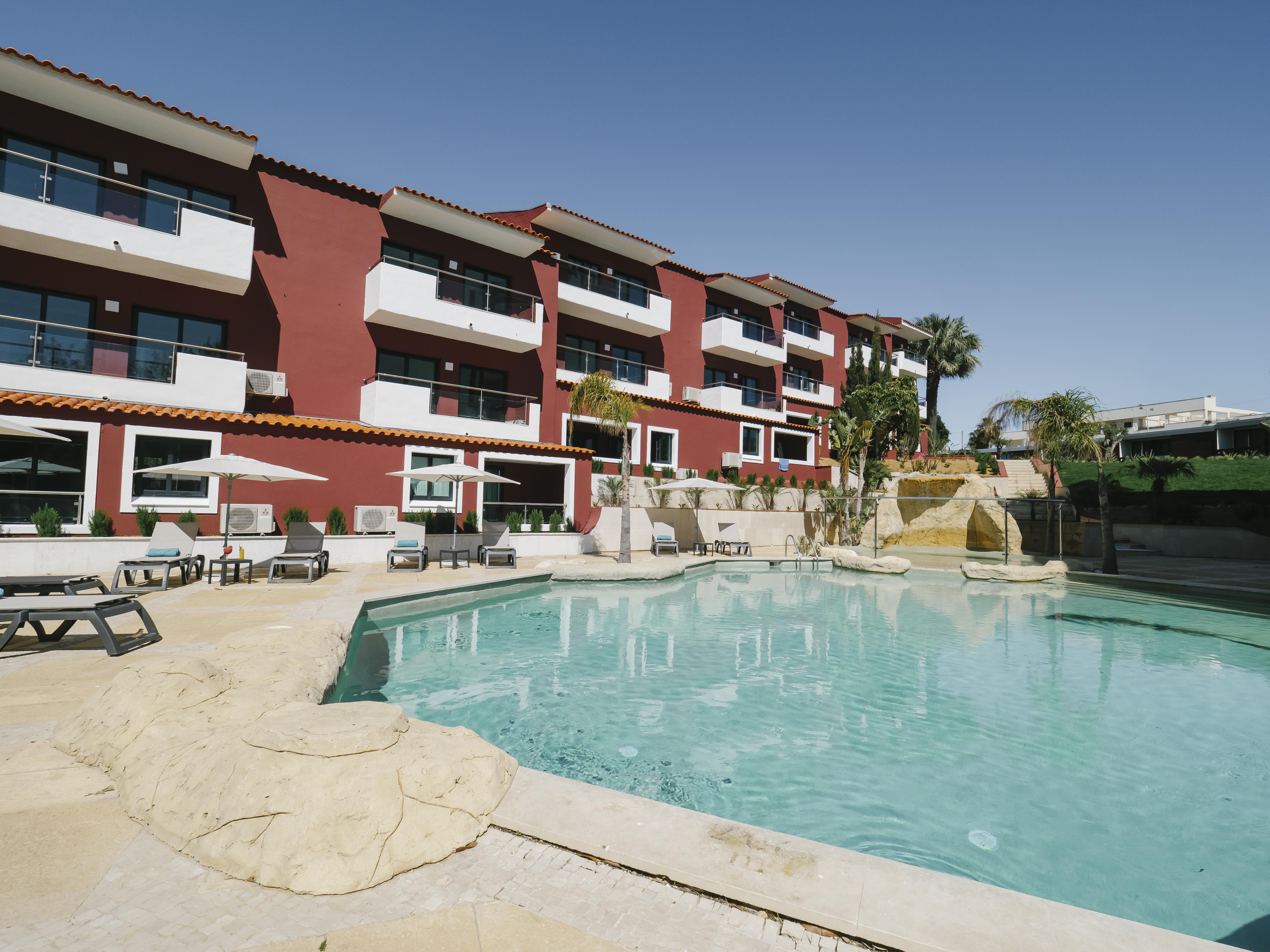 Topazio Vibe Beach Hotel & Apartments - Adults Friendly Albufeira Kültér fotó